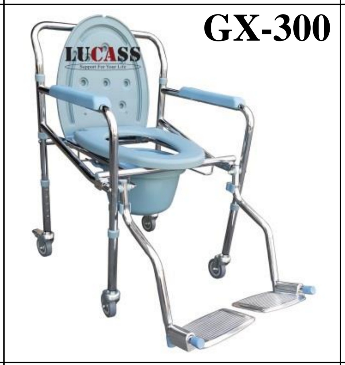 Ghế bô có bánh xe, gác chân  Lucass GX-300